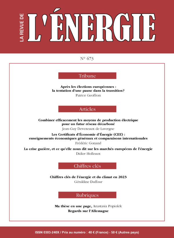 La Revue de l’Énergie n°673