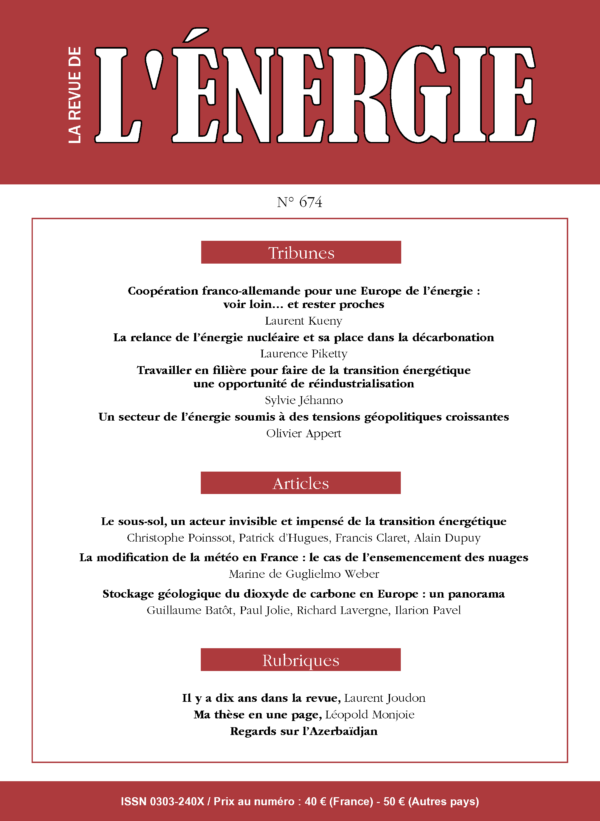 La Revue de l’Énergie n°674