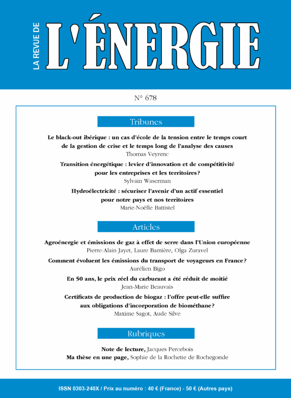 La Revue de l’Énergie n°678