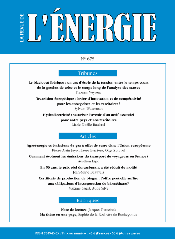 La Revue de l’Énergie n°678