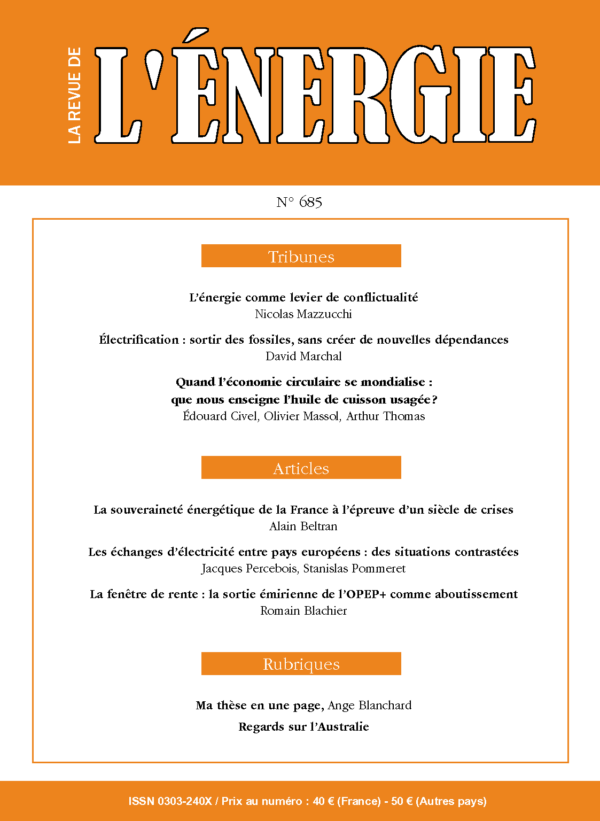 La Revue de l’Énergie n°685